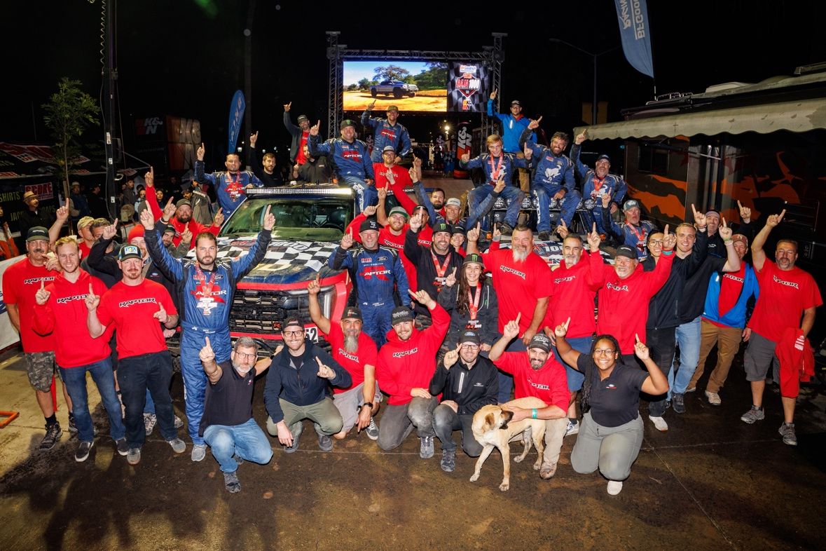 Bronco Raptor and F-150 Raptor R lead the way in the stock classes, clearing 1,200 miles of rugged terrain up the Baja Mexico peninsula.